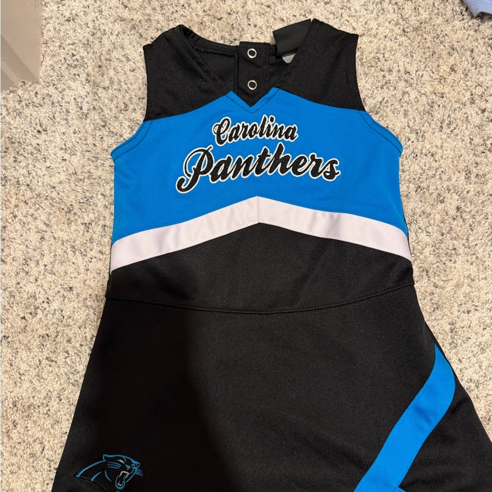 Carolina Panthers Girls' Black & Blue Cheer Dress